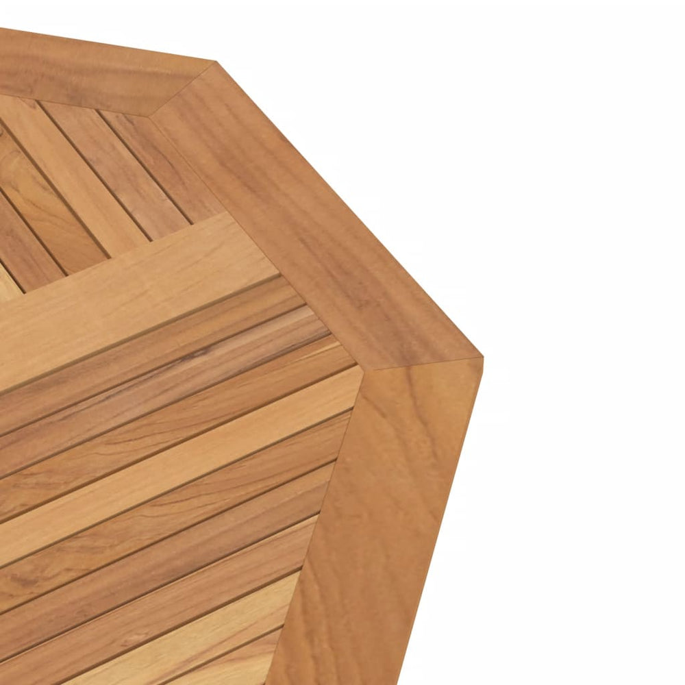 Tuintafel inklapbaar 120x120x75 cm massief teakhout MeubelReus