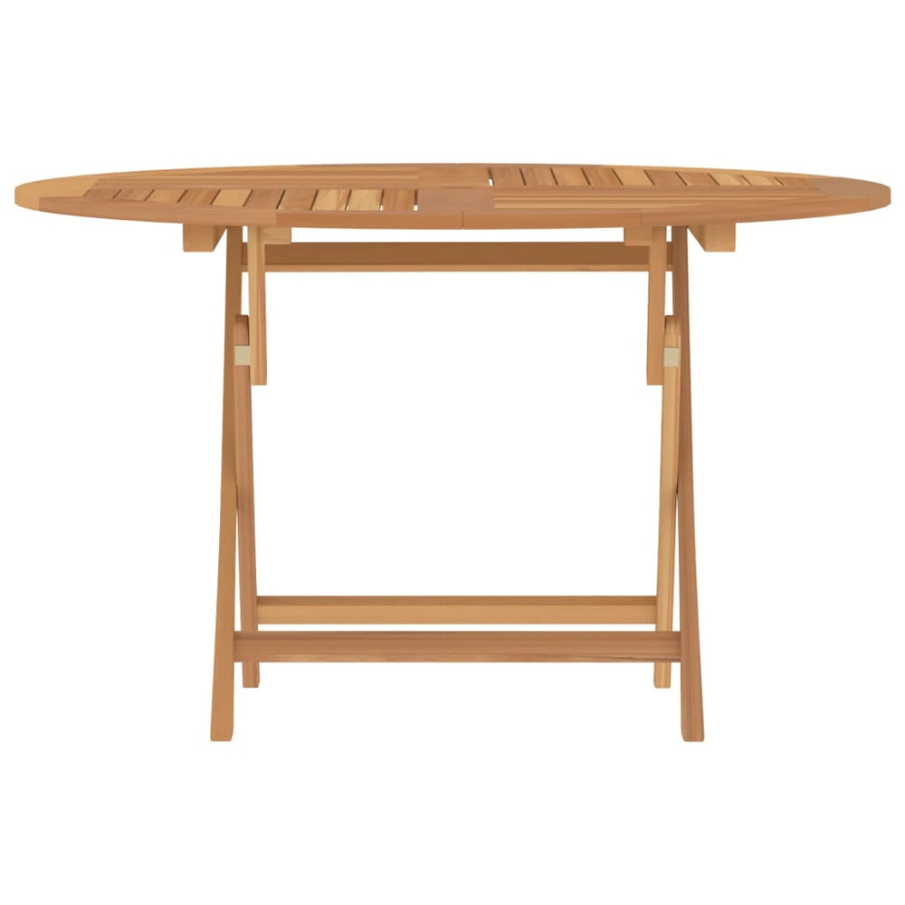 Tuintafel inklapbaar Ø 120x75 cm massief teakhout MeubelReus