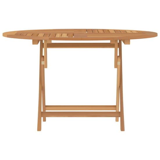 Tuintafel inklapbaar Ø 120x75 cm massief teakhout MeubelReus