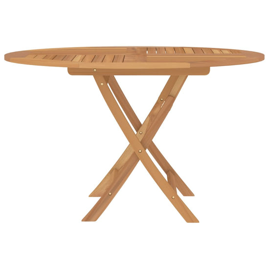 Tuintafel inklapbaar Ø 120x75 cm massief teakhout MeubelReus