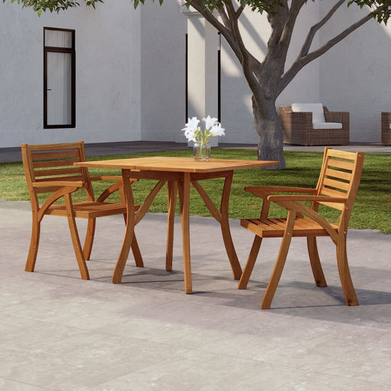 Tuintafel 85x85x75 cm massief acaciahout MeubelReus