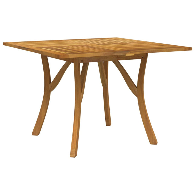 Tuintafel 110x110x75 cm massief acaciahout MeubelReus