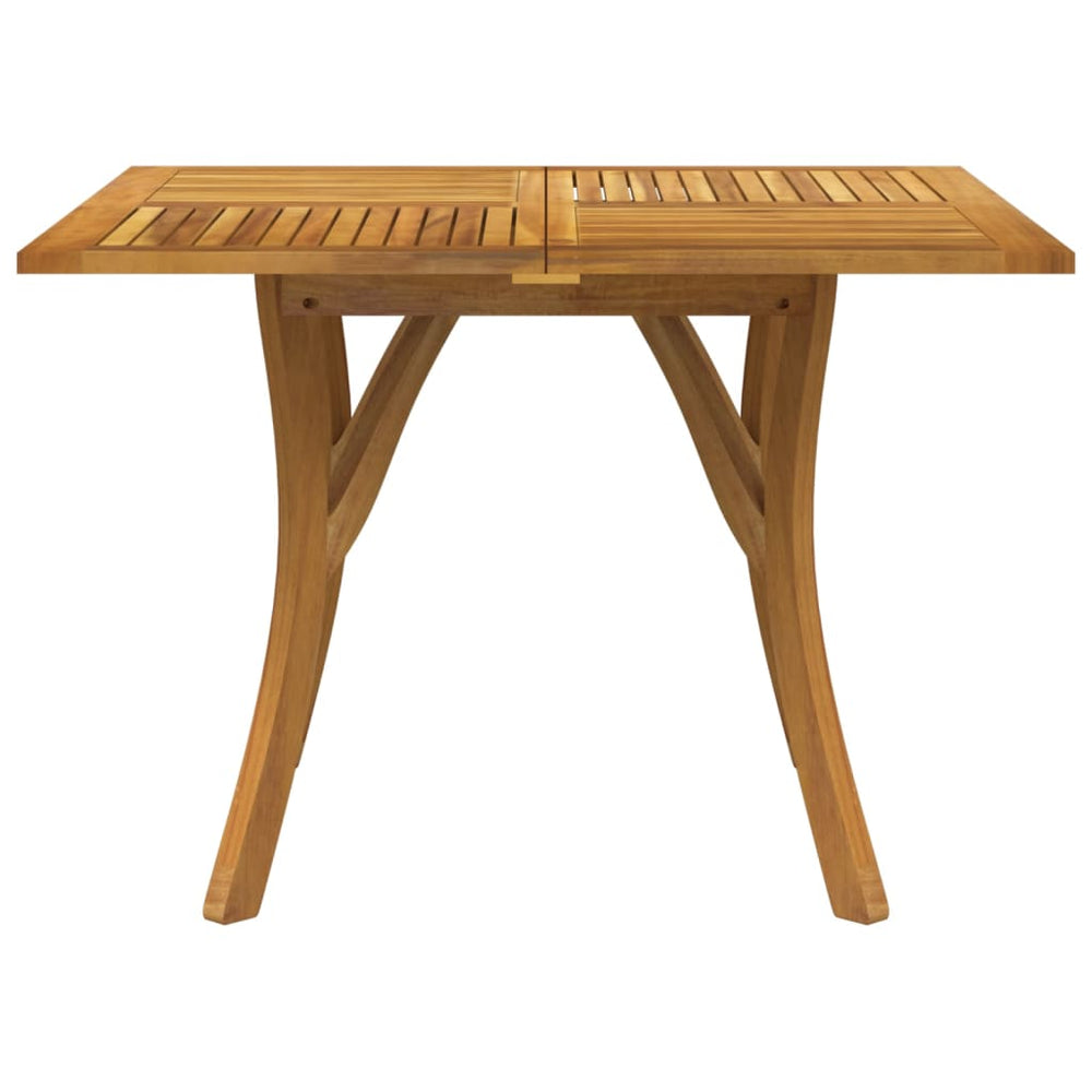 Tuintafel 110x110x75 cm massief acaciahout MeubelReus