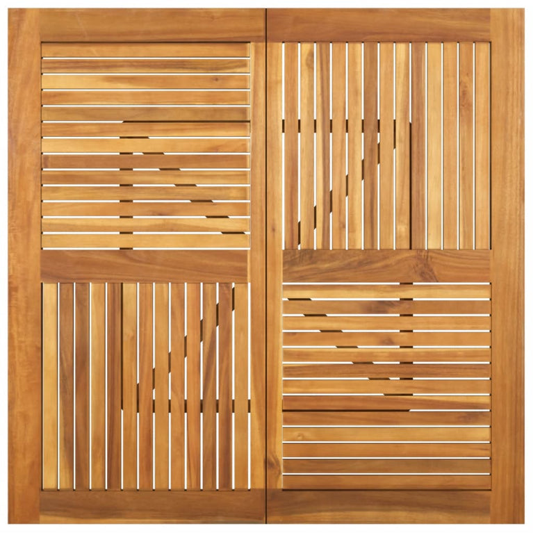 Tuintafel 110x110x75 cm massief acaciahout MeubelReus