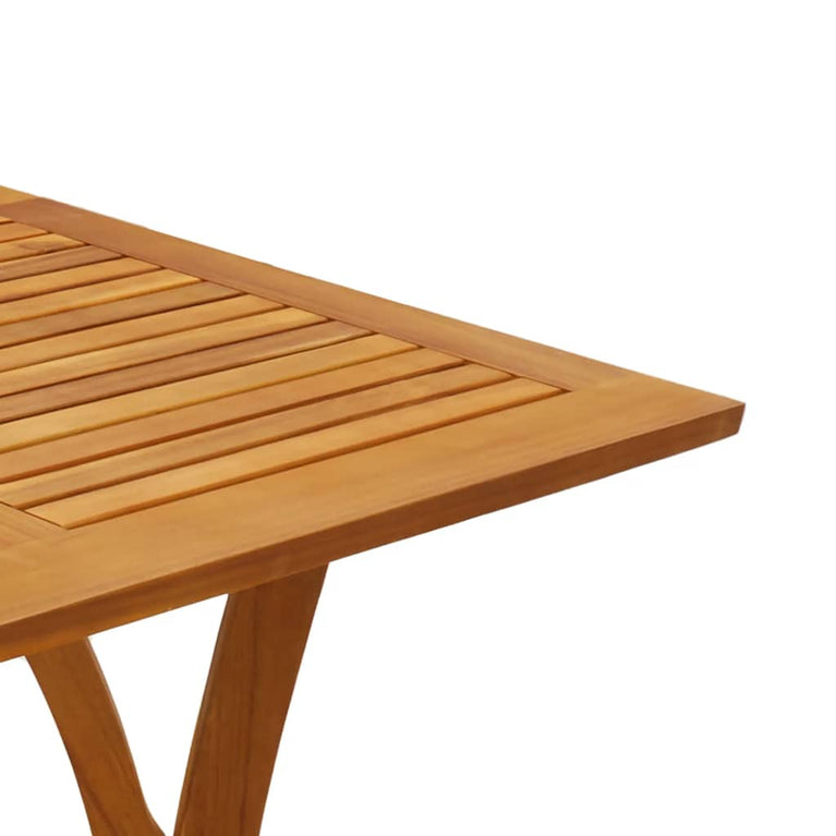 Tuintafel 110x110x75 cm massief acaciahout MeubelReus
