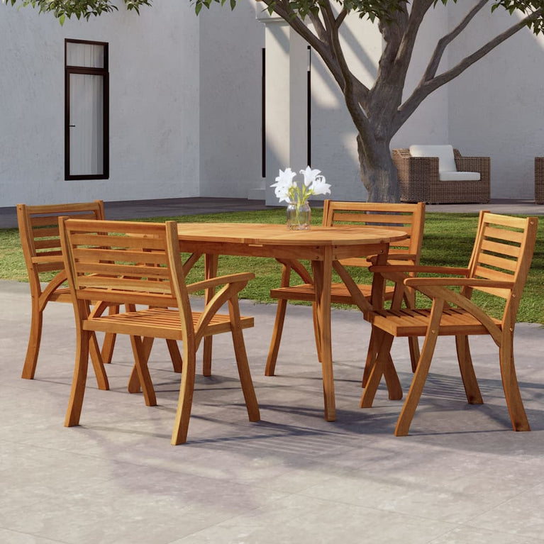 Tuintafel 150x90x75 cm massief acaciahout MeubelReus