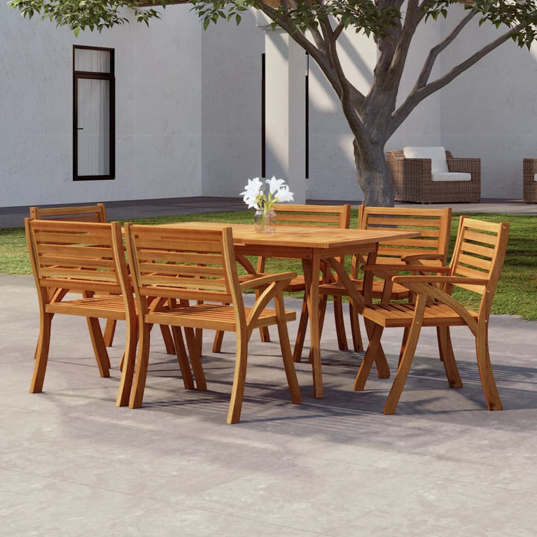 Tuintafel 150x90x75 cm massief acaciahout MeubelReus