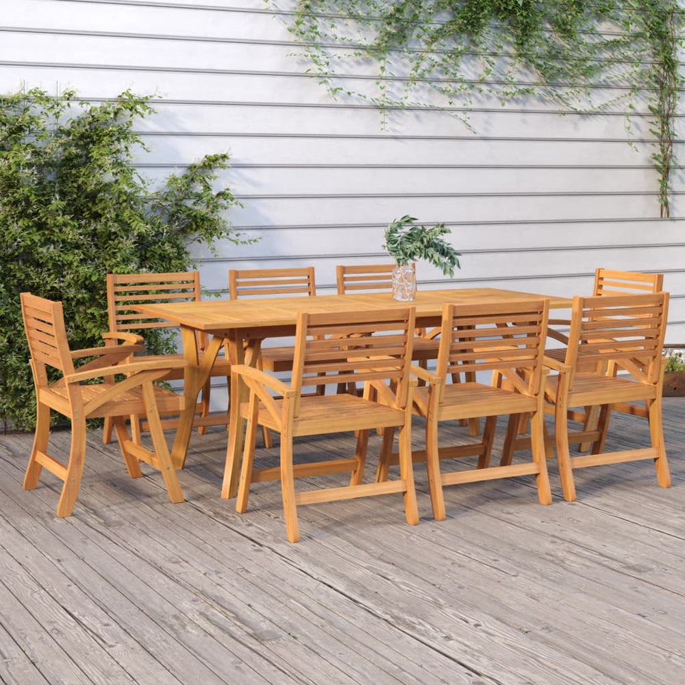 Tuintafel 200x90x75 cm massief acaciahout MeubelReus