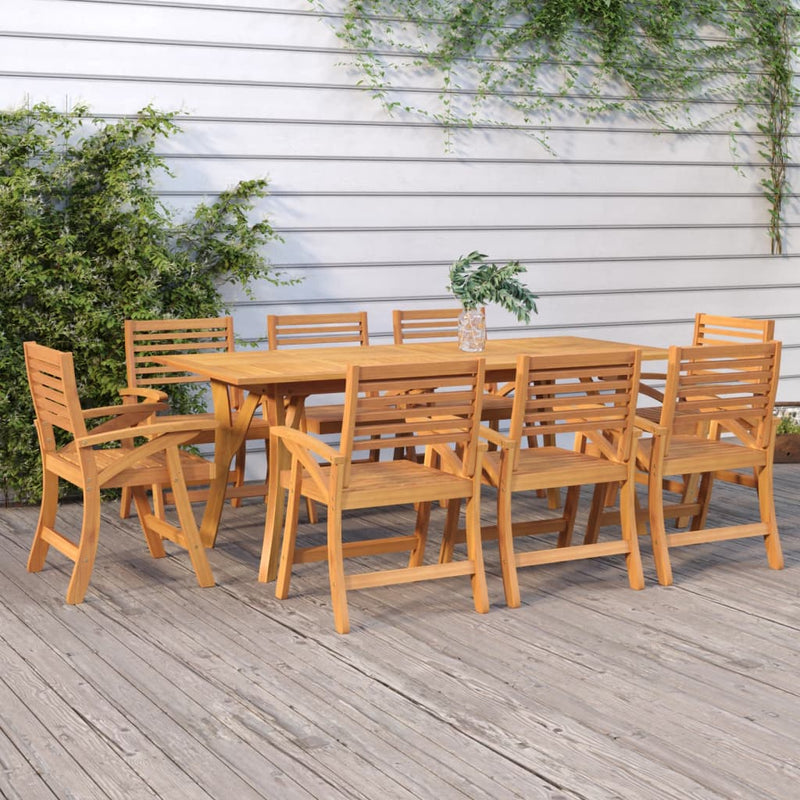 Tuintafel 200x90x75 cm massief acaciahout MeubelReus