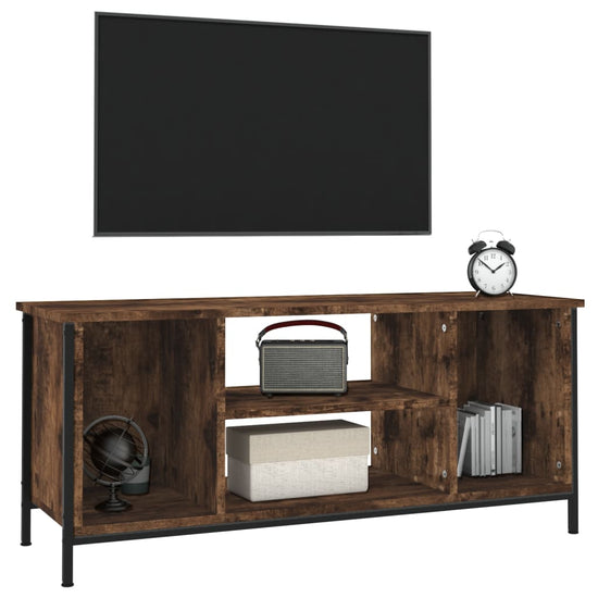 Tv-meubel 102x35x45 cm bewerkt hout gerookt eikenkleurig MeubelReus