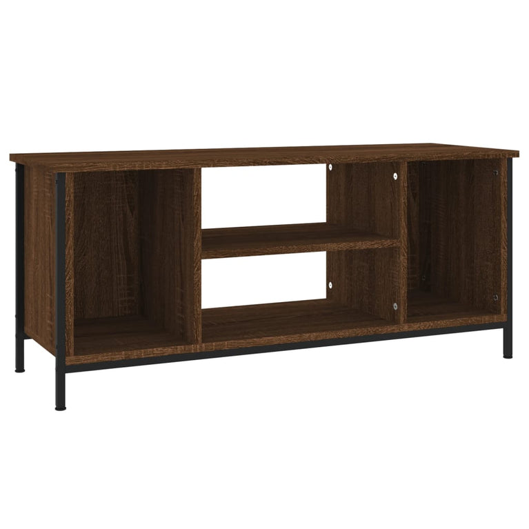 Tv-meubel 102x35x45 cm bewerkt hout bruin eikenkleur MeubelReus