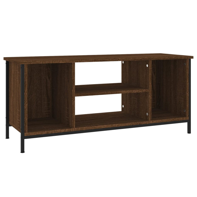 Tv-meubel 102x35x45 cm bewerkt hout bruin eikenkleur MeubelReus