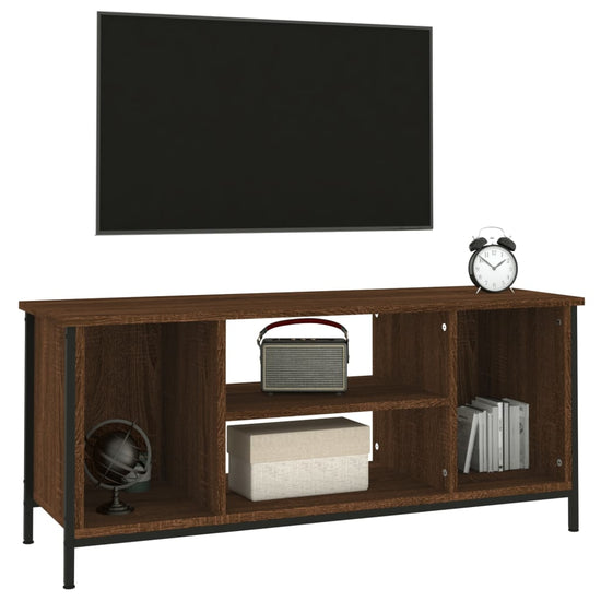 Tv-meubel 102x35x45 cm bewerkt hout bruin eikenkleur MeubelReus