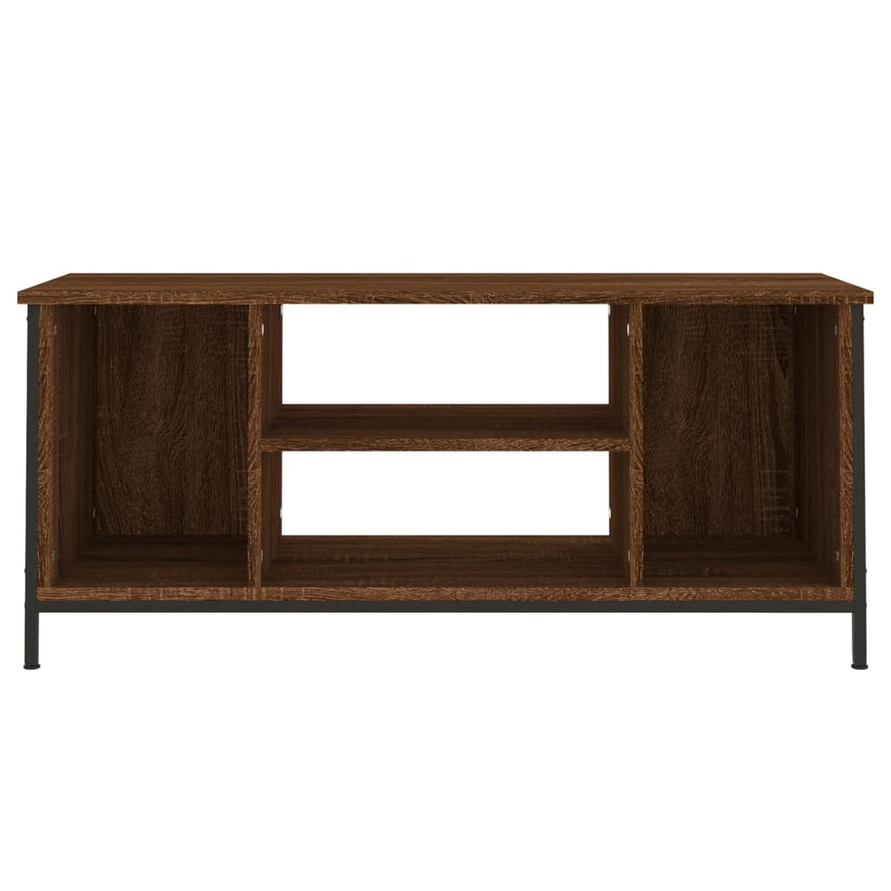 Tv-meubel 102x35x45 cm bewerkt hout bruin eikenkleur MeubelReus