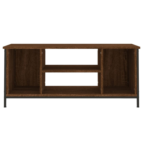 Tv-meubel 102x35x45 cm bewerkt hout bruin eikenkleur MeubelReus
