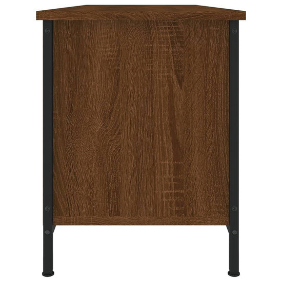 Tv-meubel 102x35x45 cm bewerkt hout bruin eikenkleur MeubelReus