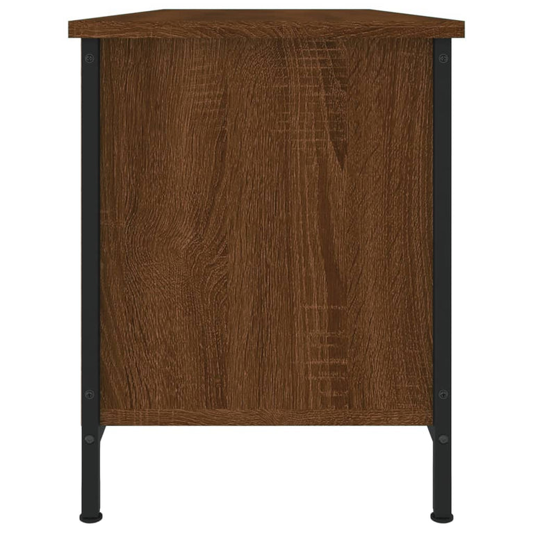 Tv-meubel 102x35x45 cm bewerkt hout bruin eikenkleur MeubelReus