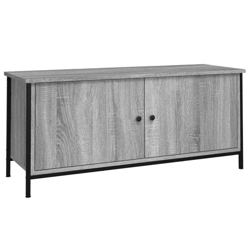 Tv-meubel 102x35x45 cm bewerkt hout grijs sonoma eikenkleurig MeubelReus