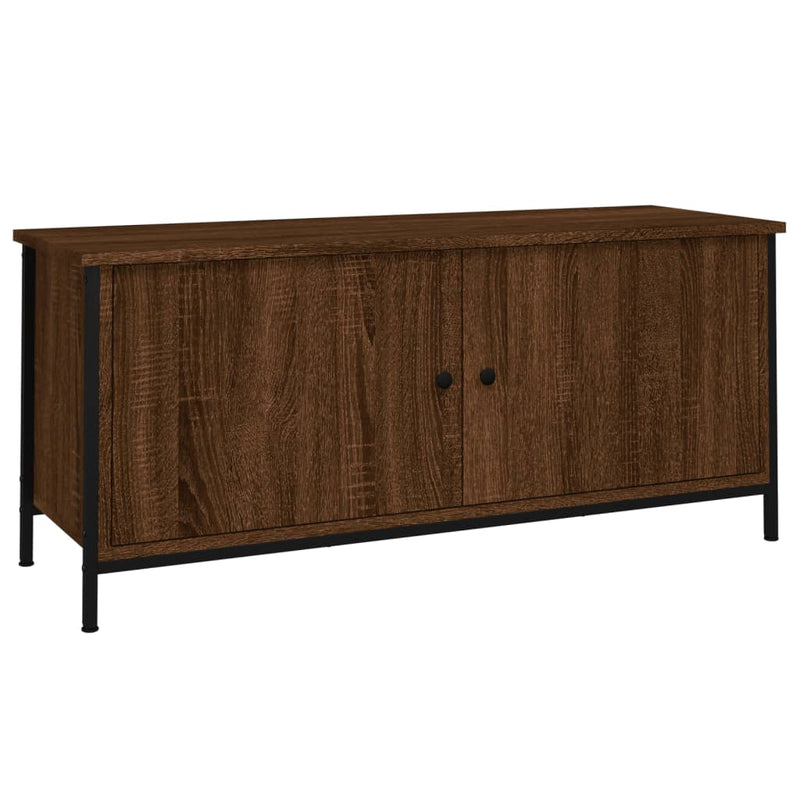 Tv-meubel 102x35x45 cm bewerkt hout sonoma eikenkleurig MeubelReus