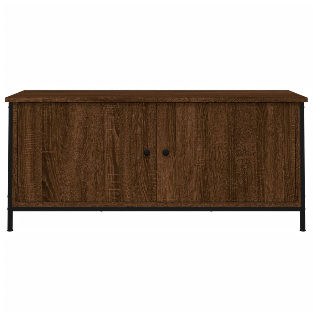 Tv-meubel 102x35x45 cm bewerkt hout sonoma eikenkleurig MeubelReus