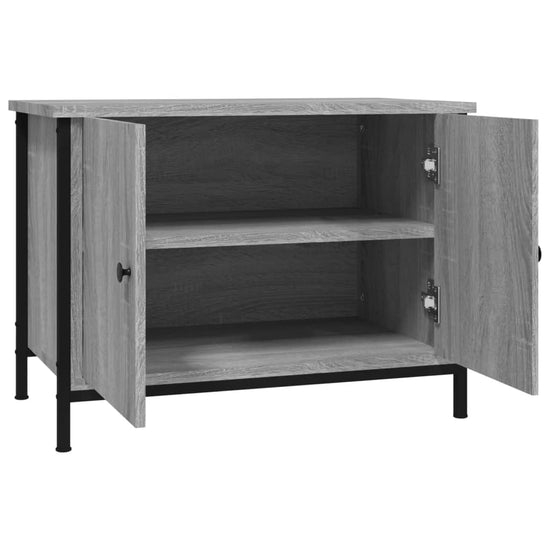 Tv-meubel met deuren 60x35x45 cm bewerkt hout grijs sonoma MeubelReus