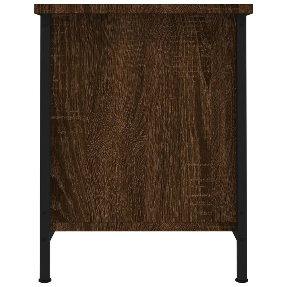 Tv-meubel met deuren 60x35x45 cm bewerkt hout bruin eiken MeubelReus