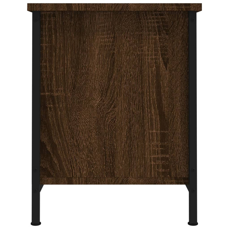 Tv-meubel met deuren 60x35x45 cm bewerkt hout bruin eiken MeubelReus