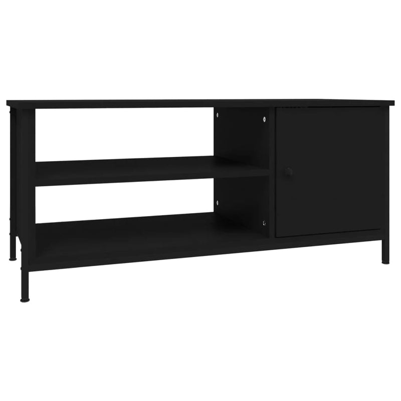Tv-meubel 100x40x45 cm bewerkt hout zwart MeubelReus