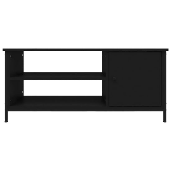 Tv-meubel 100x40x45 cm bewerkt hout zwart MeubelReus