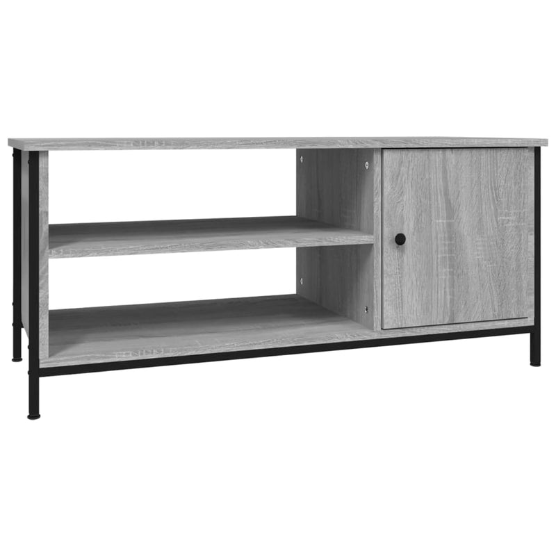 Tv-meubel 100x40x45 cm bewerkt hout grijs sonoma eikenkleurig MeubelReus