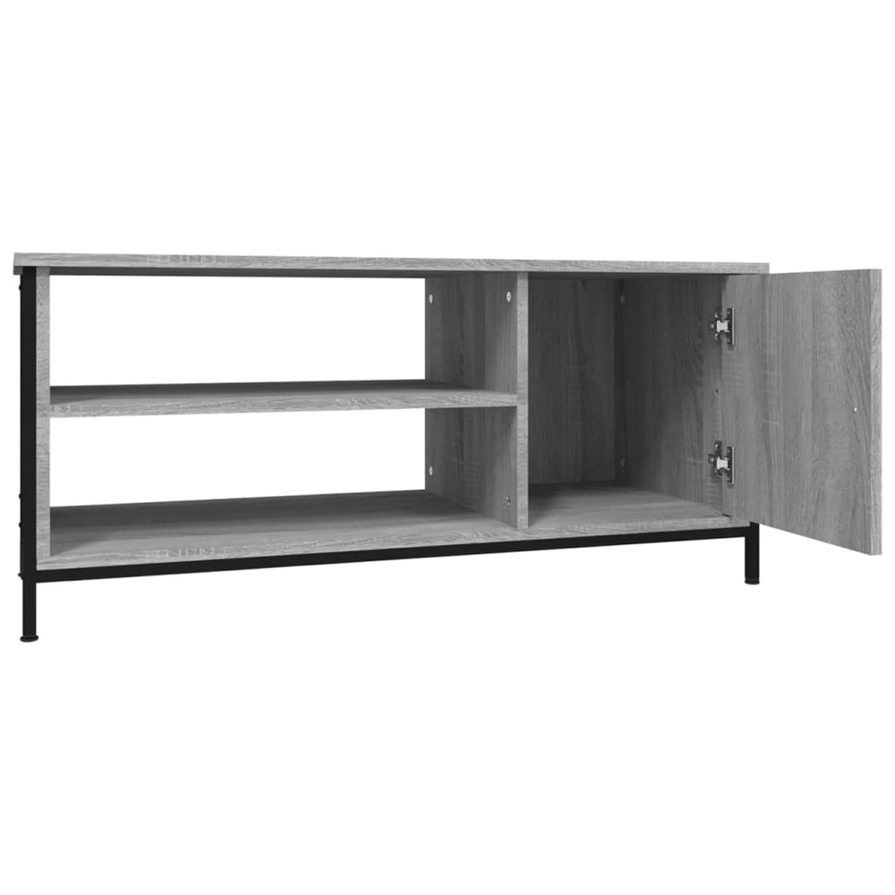Tv-meubel 100x40x45 cm bewerkt hout grijs sonoma eikenkleurig MeubelReus