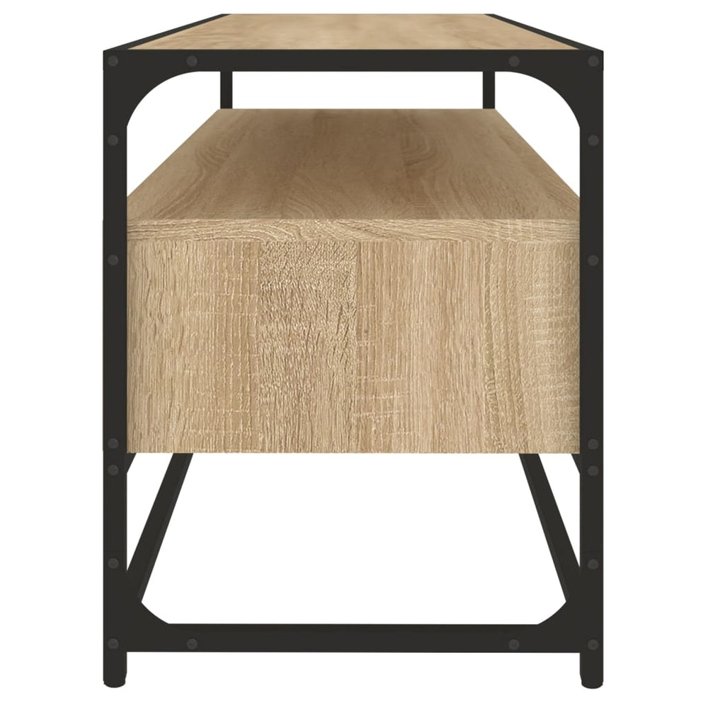 Tv-meubel 100x35x45 cm bewerkt hout sonoma eikenkleurig MeubelReus