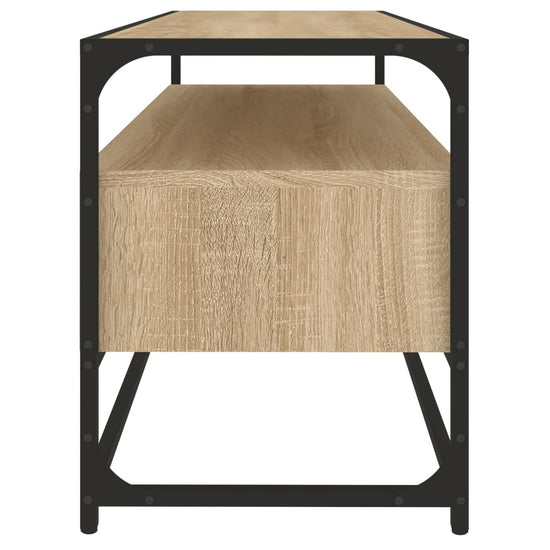 Tv-meubel 100x35x45 cm bewerkt hout sonoma eikenkleurig MeubelReus