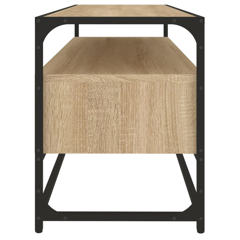 Tv-meubel 100x35x45 cm bewerkt hout sonoma eikenkleurig MeubelReus