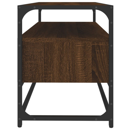 Tv-meubel 80x35x45 cm bewerkt hout bruin eikenkleur MeubelReus