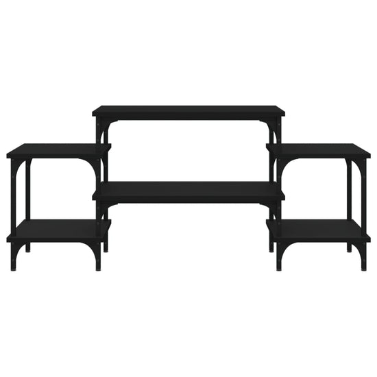 Tv-meubel 117x35x52 cm bewerkt hout zwart MeubelReus