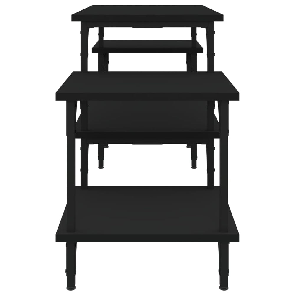 Tv-meubel 117x35x52 cm bewerkt hout zwart MeubelReus