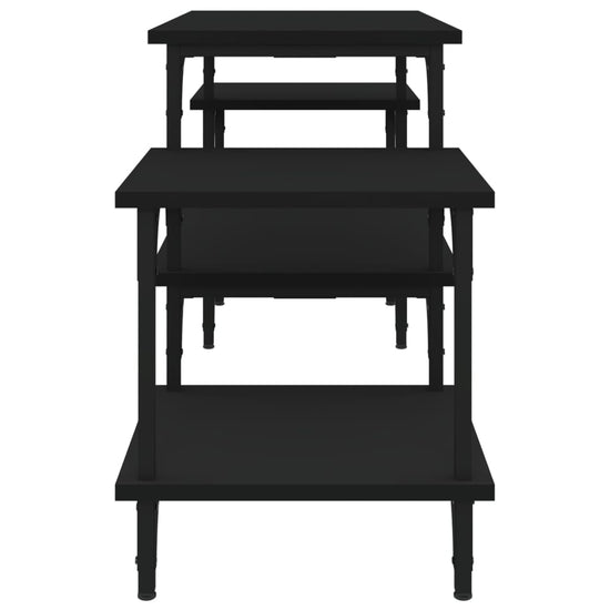 Tv-meubel 117x35x52 cm bewerkt hout zwart MeubelReus