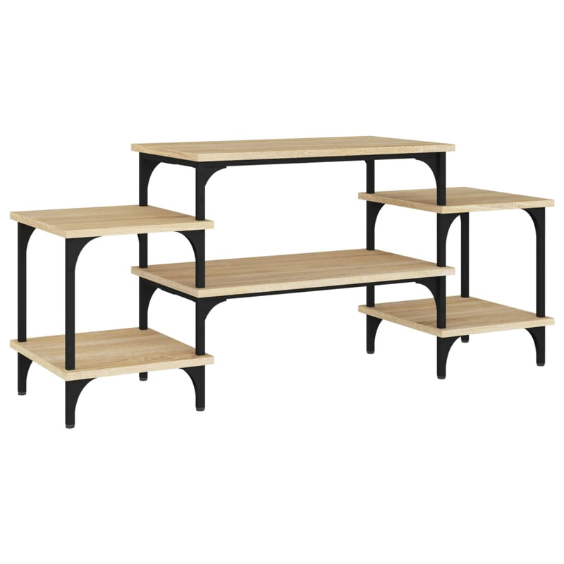 Tv-meubel 117x35x52 cm bewerkt hout sonoma eikenkleurig MeubelReus