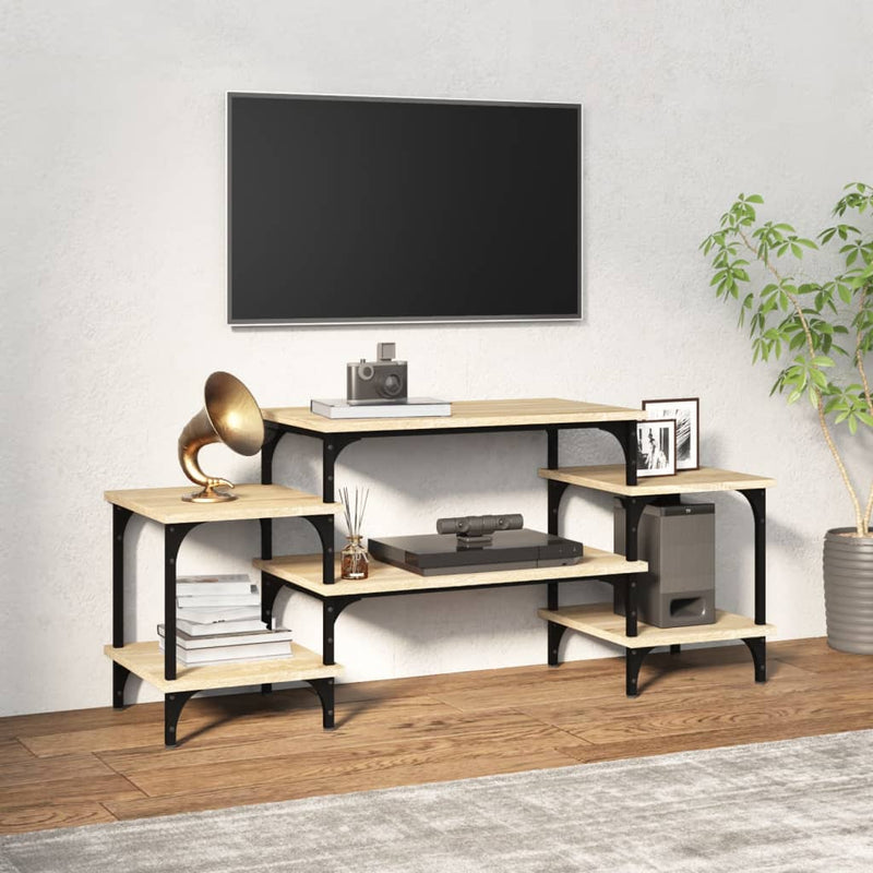 Tv-meubel 117x35x52 cm bewerkt hout sonoma eikenkleurig MeubelReus