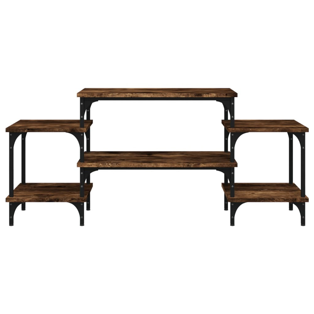 Tv-meubel 117x35x52 cm bewerkt hout gerookt eikenkleurig MeubelReus