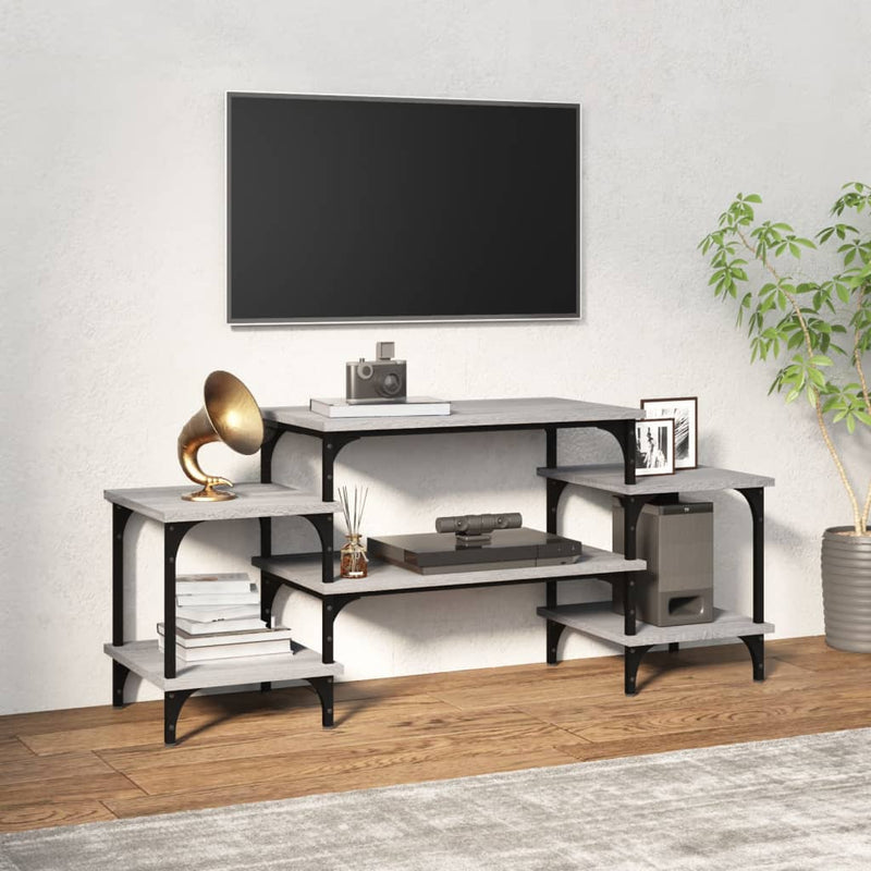 Tv-meubel 117x35x52 cm bewerkt hout grijs sonoma eikenkleurig MeubelReus