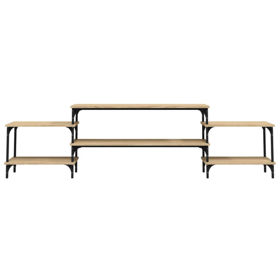 Tv-meubel 197x35x52 cm bewerkt hout sonoma eikenkleurig MeubelReus
