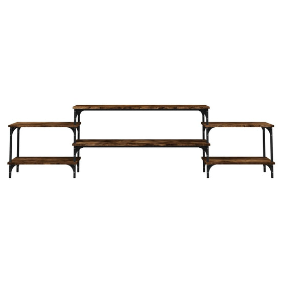 Tv-meubel 197x35x52 cm bewerkt hout gerookt eikenkleurig MeubelReus