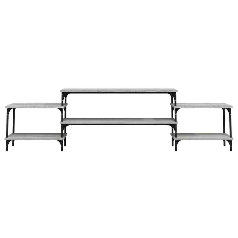 Tv-meubel 197x35x52 cm bewerkt hout grijs sonoma eikenkleurig MeubelReus