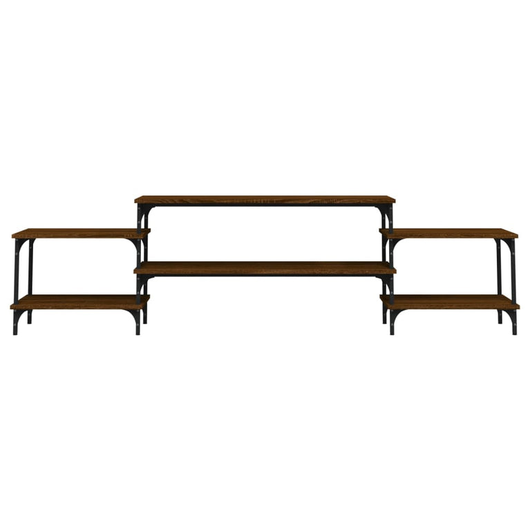 Tv-meubel 197x35x52 cm bewerkt hout bruin eikenkleur MeubelReus