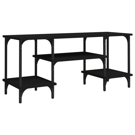 Tv-meubel 102x35x45,5 cm bewerkt hout zwart MeubelReus