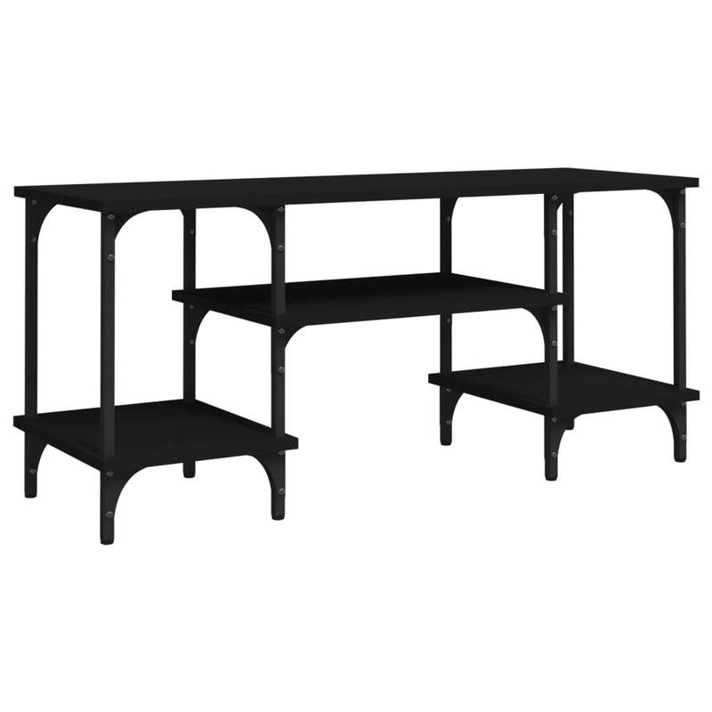 Tv-meubel 102x35x45,5 cm bewerkt hout zwart MeubelReus