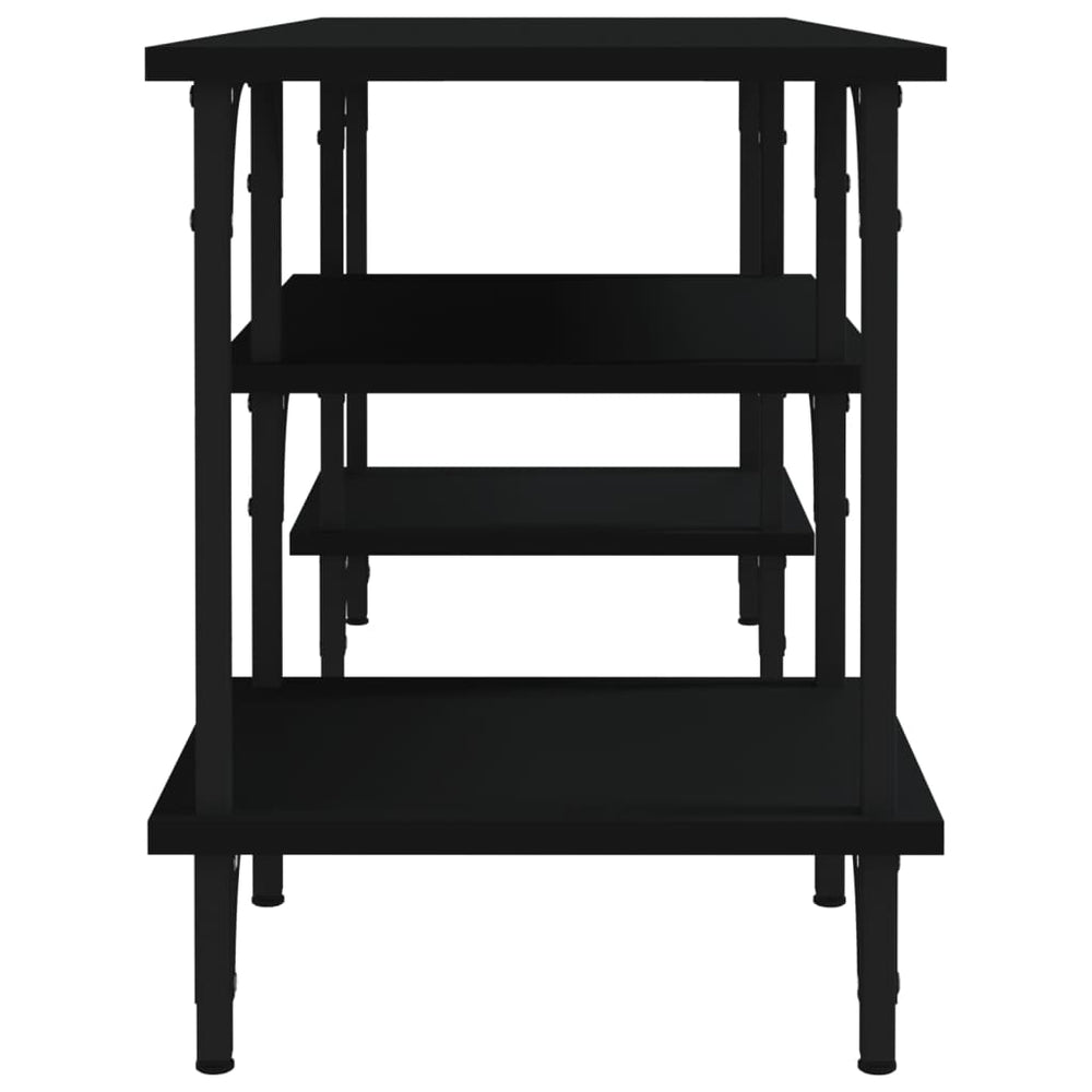 Tv-meubel 102x35x45,5 cm bewerkt hout zwart MeubelReus
