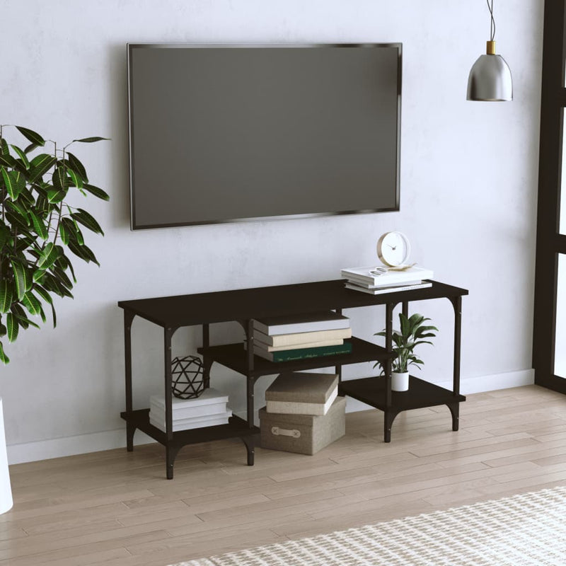 Tv-meubel 102x35x45,5 cm bewerkt hout zwart MeubelReus